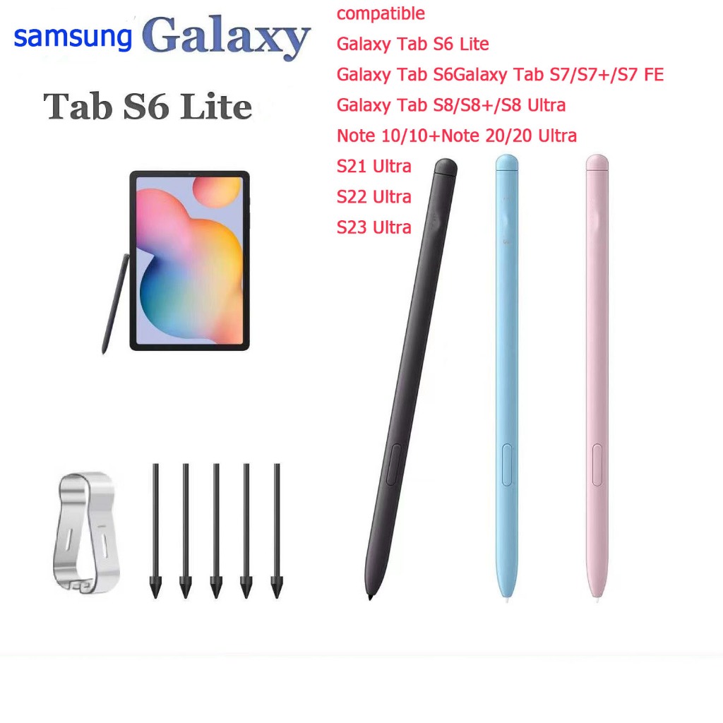 Samsung Tab S7 / S6 Lite/S7 FE/S7 /S7+/S8/S8+/S8 Ultra Lite ปากกา Stylus Galaxy Tab S6 แท็บเล็ต Stylus เปลี่ยน Touch Pen