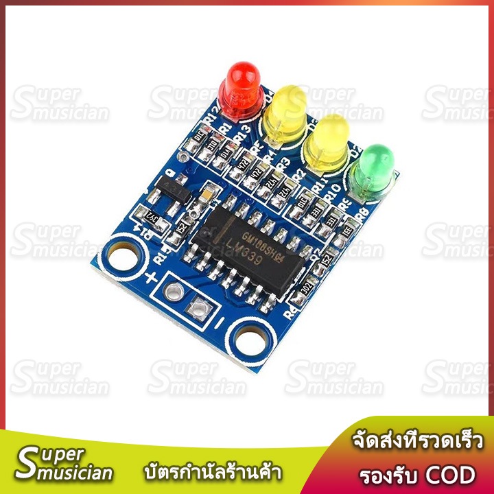 แบตวัดแบต ไฟแสดงสถานะแบตเตอรี่ 12 V 4 Digment Led แจ้งเตือนระดับแบต แสดงสถานะแบตเตอรี่ออนบอร์ด4ส่วน