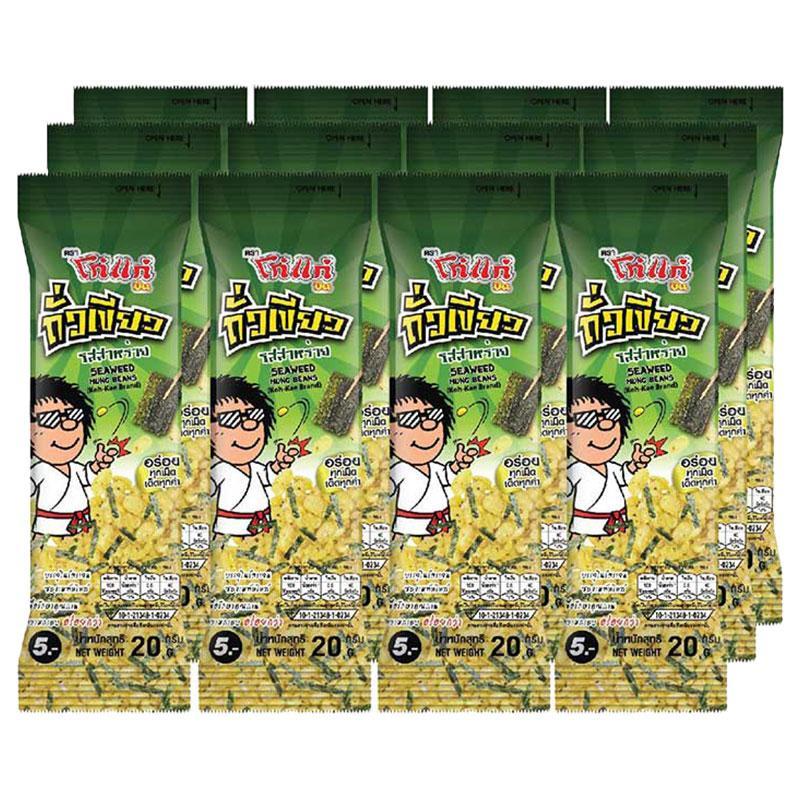 โก๋แก่ ถั่วเขียว รสสาหร่าย 20 กรัม x 12 ถุง