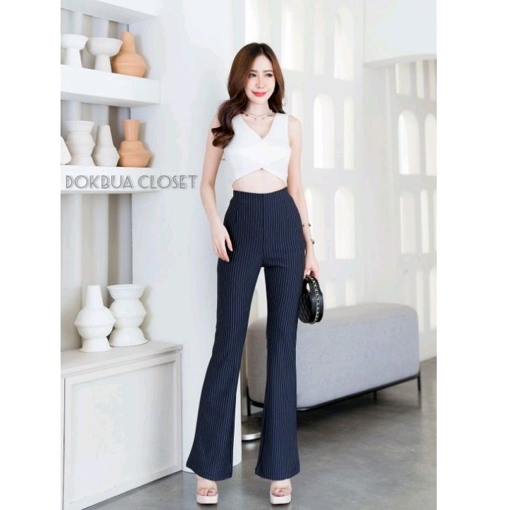 🧵ขาม้าลายริ้ว ผ้าโรเชฟนำเข้าผ้าหนายืดหยุ่น✨️🧶🔥🔥ราคา 299 บาทเท่านั้นนนน🔥🔥 - รูปที่ 2