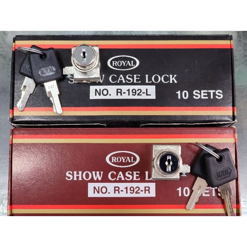 กุญแจ ตู้ กระจก บานเลื่อน Royal 192R 192L