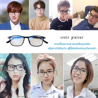แว่นสายตาสั้นกรองแสง -1.0ถึง-6.0 และสายตาปกติ ทรงเหลี่ยม รหัส CGS59