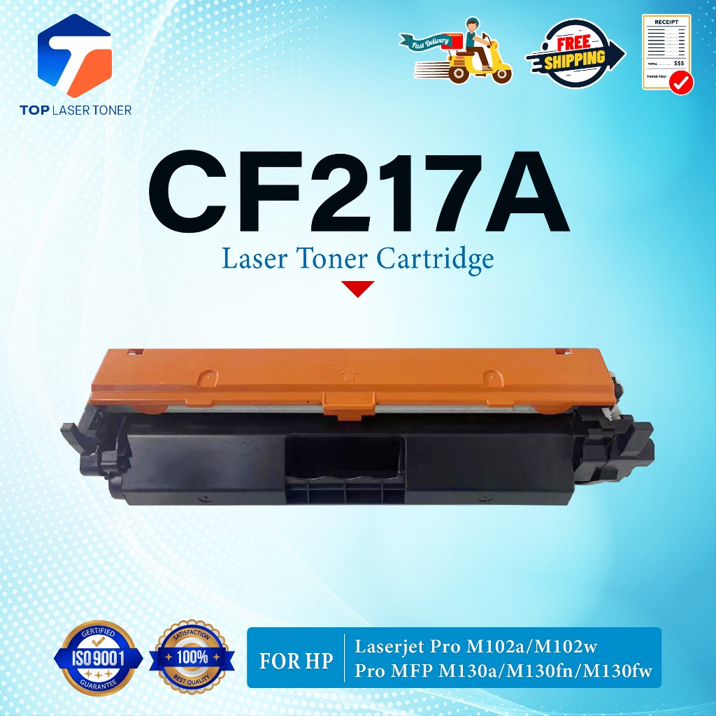 หมึกเทียบเท่า CF217A 217A 217 217A 217 17a 17 FOR HP Pro M102a M102w M103a M103nw M130