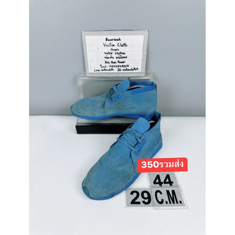 รองเท้า Native Sz.11us44eu29cm(ยาววัดจริง30cm) รุ่นApollo Chukka สีฟ้า น้ำหนักเบามาก มีรอยเปื้อนบ้าง