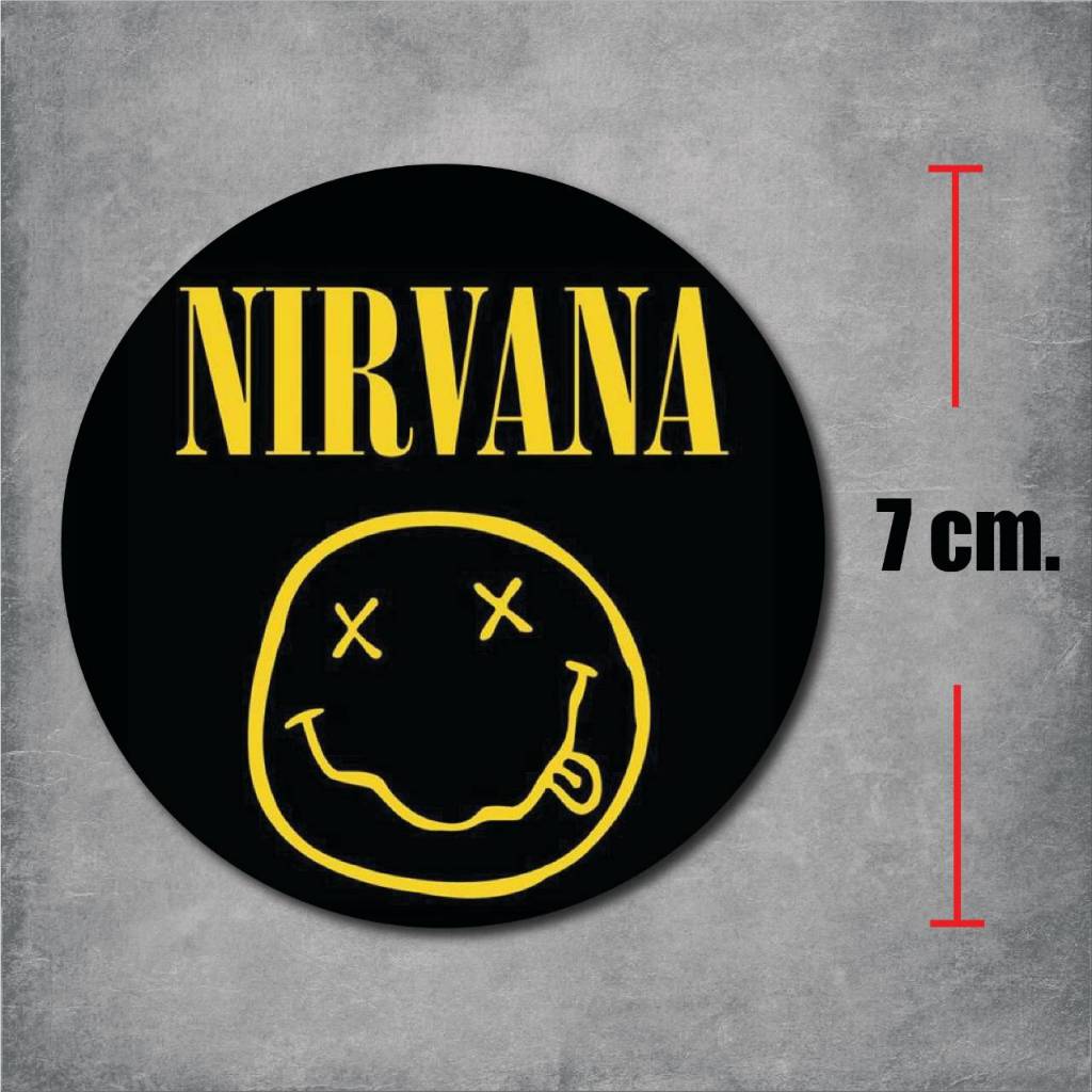 sticker pvc NIRVANA สติกเกอร์ เนวาน่า งานออฟเซ็ทแท้ pvc กันน้ำ กันแดด