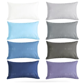 J-MU ปลอกหมอน สีพื้นเรียบ Pillowcase 19 x 29 นิ้ว (48 x 74 cm)