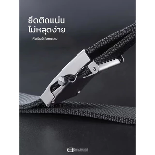BornToBelt เข็มขัดผ้าไนลอนแท้ หัวโลหะ Auto-Lock เอว 30-45 นิ้ว รุ่น Rocket