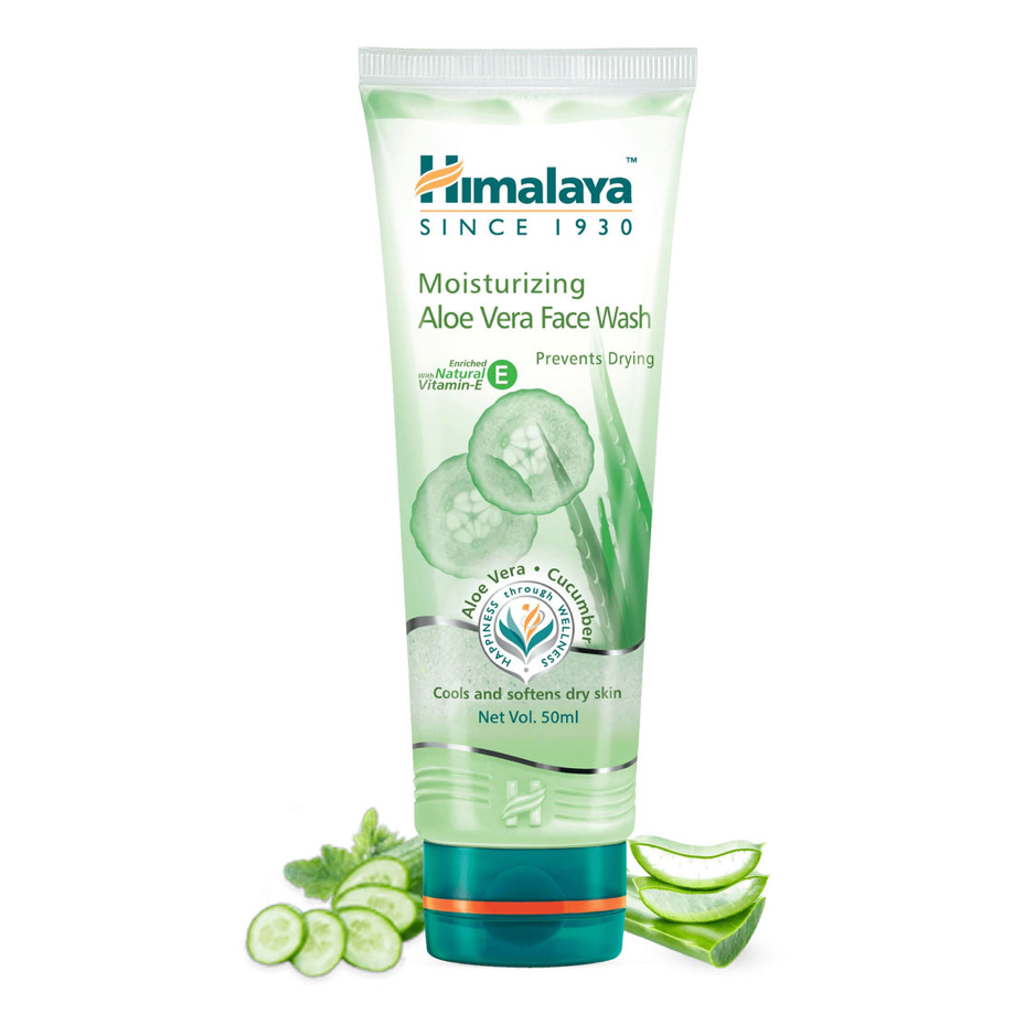 Himalaya Hydrating Aloe Vera Face Wash 50 ml ล้างหน้าหว่านหางจระเข้ ราคา ถูกที่สุด ดีลบีเคเค แกลเลอรีภาพที่ 4