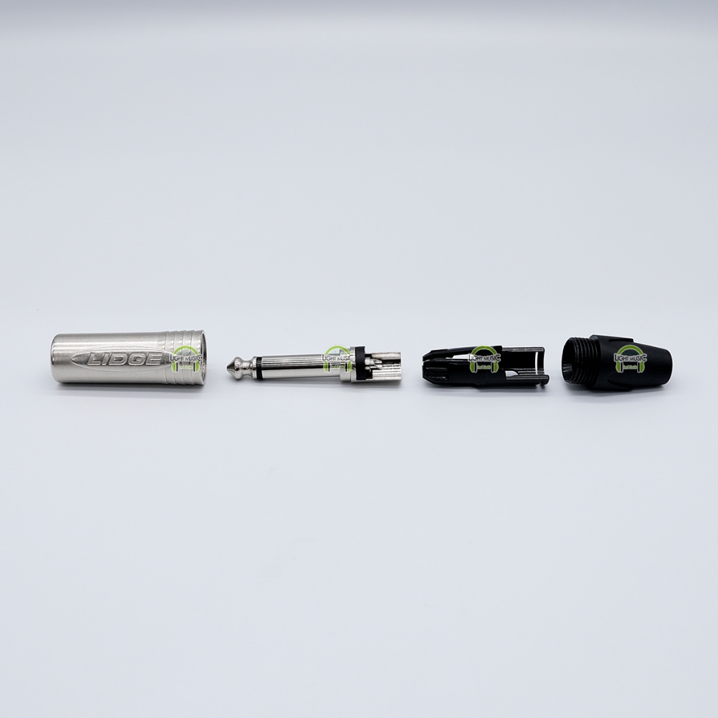 Plug Micmono ยี่ห้อ Lidge(แท้) มี 6 สีให้เลือก สำหรับเข้าสาย ปลั๊กโฟนโมโน ปลั๊กไมค์โมโน 1/4" YM-201P