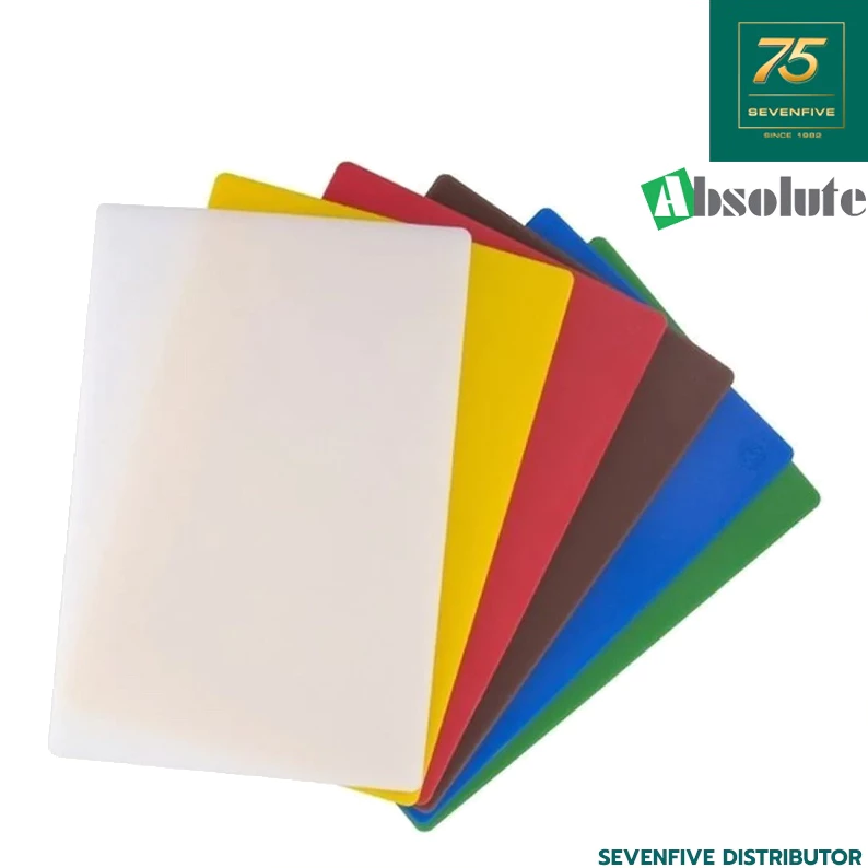 เขียงพลาสติกPE ขนาด38x28ซม. หนา1.5ซม วัสดุฟู้ดเกรด . ABSOLUTE ASL1-CB3828A