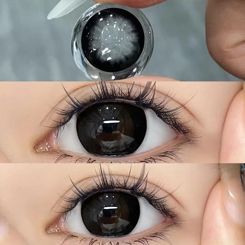 【2คู่ลด฿8 และแถม ที่หนีบกับตลับ✅】Midroo 🍭 คอนแทคเลนส์ Big Eyes Brown/ Black กรองแสงขนาดมินิ 1คู่🌷-14.5mm