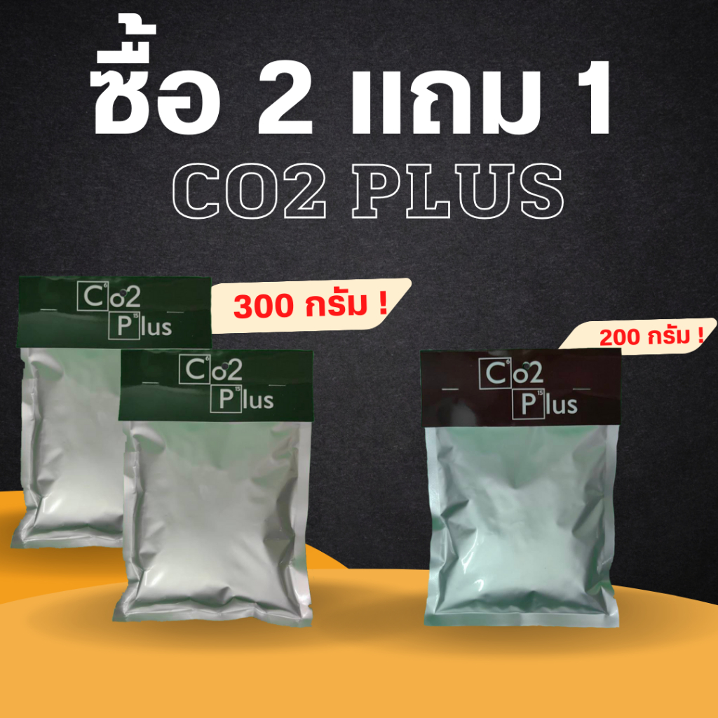 สุดค้ม❗️ Co2 bag ซื้อจำนวน 2 ถุง แถมฟรี 1 ถุงเพิ่มคาร์บอนไดออกไซด์ (300 กรัม)