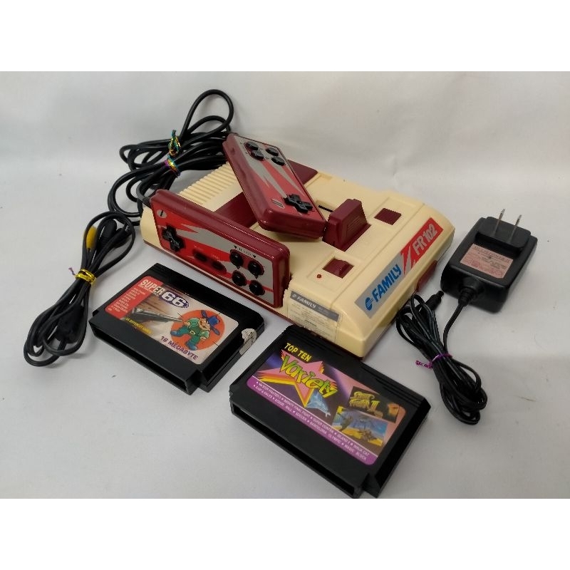 Family FR 102 แท้ ชุดไฟไทย พร้อมตลับเกมระดับตำนาน 66+ท๊อปเท็น เกมไม่ซ้ำ ระบบ AV โรงงาน ต่อเล่นกับ ที