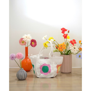 sreepp - daisy bag กระเป๋าถักลายดอกไม้