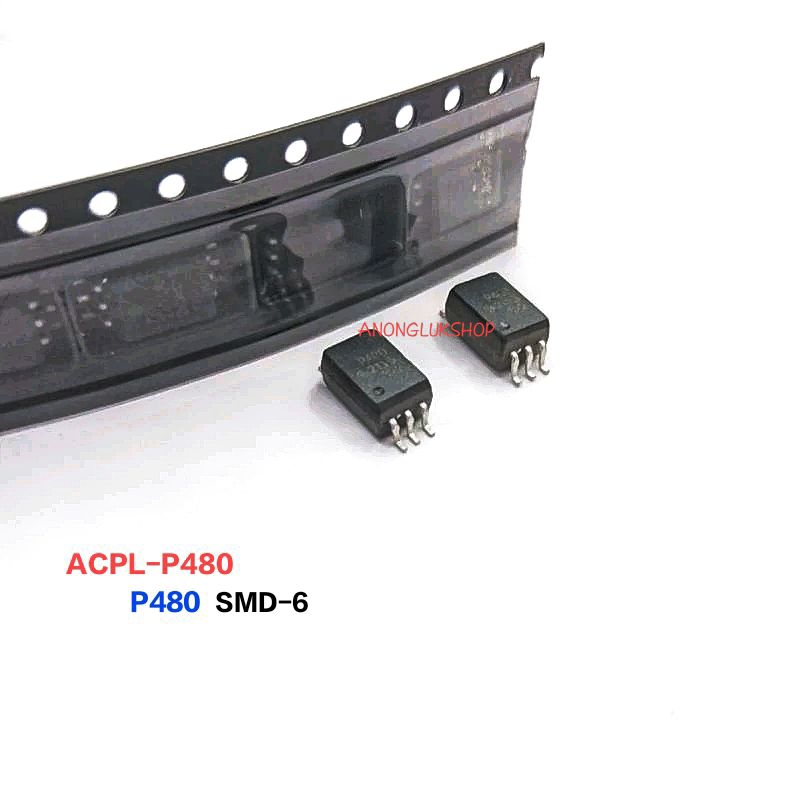 ราคา 1ตัว 👉👉 ACPL-P480 P480 IC Interface Optocoupler SMD-6 ออปโต้คอปเปอร์เอสเอ็มดี 6ขา