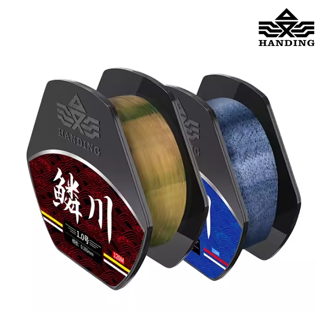 สายเอ็น Handing สีสาหร่าย FluoroCarbon (สีสาหร่ายลดการระแวงของปลา สายนุ่มและหยิกงอยาก)