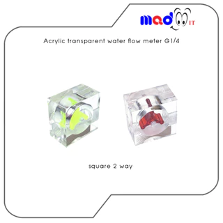 โฟล์วน้ำ ใบพัด 2 และ 3 ทาง G1/4 Acrylic transparent water flow ชุดน้ำระบบเปิด คอมพิวเตอร์ระบบน้ำ