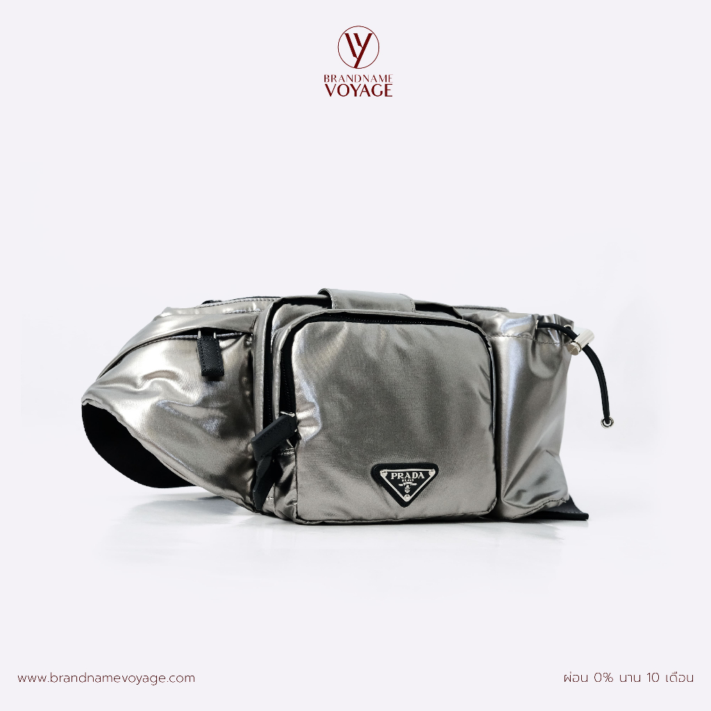P R A D A  Technical Fabric Belt Bag DC18 💰