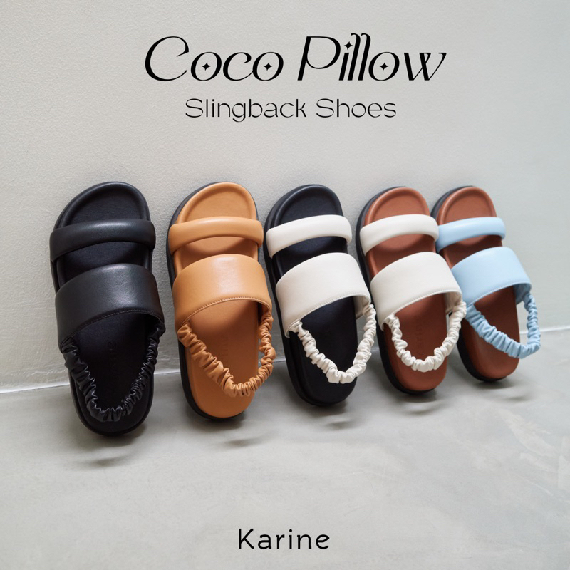 KARINE รองเท้า Coco Pillow - รัดส้น สายย่นยืดได้ ใส่สบาย support เท้า (แนะนำถ้าเท้าไม่ผอม ต้องบวก1ไซส์)