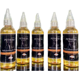 Pethera น้ำมันปลาแซลมอนแท้นำเข้าพลัส 120มล. ** Nutrition oil เกรดดีที่สุดสำหรับสุนัขและแมว ขนาดทดลอง**