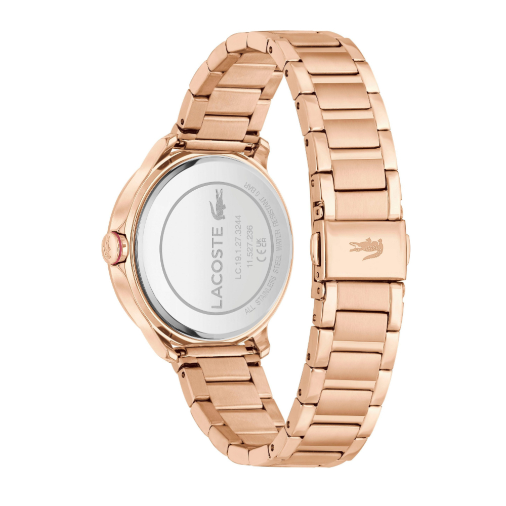 LACOSTE MOOLL รุ่น LC2001332 นาฬิกาข้อมือผู้หญิง สายสแตนเลส สีโรสโกลด์ หน้าปัด 36 มม.