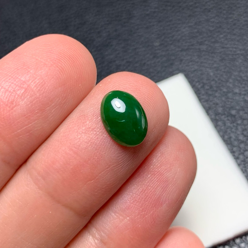 หัวแหวน หยกพม่า หยก แท้ บ่อเก่า สีเขียวเข้ม เนื้อเทียน Natural Burma Jadeite Jade A type จิวเวลรี่ เครื่องประดับ
