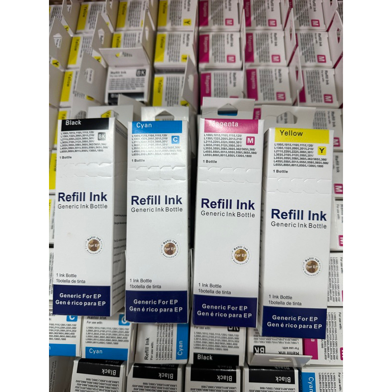 Epson (Premium ink) น้ำหมึกเติมรุ่น L100, L110, L120, L200, L210,L220, L300,L310, L350