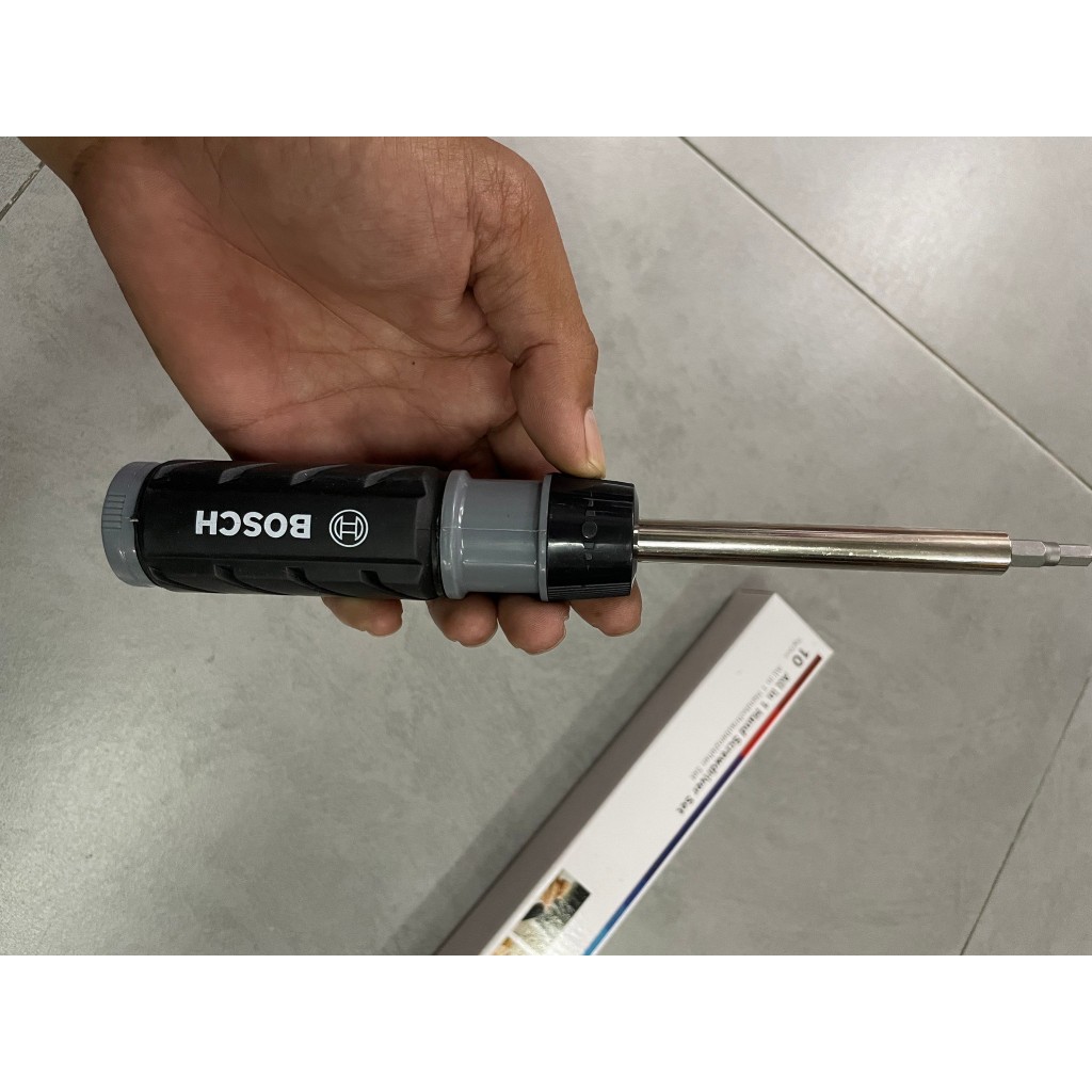 2607017653 BOSCH ไขควงด้ามฟรีหัวแม่เหล็ก พร้อมดอกไขควง All in One Hand Screwdriver Set – 2607017653 ราคา ถูกที่สุด ดีลบีเคเค แกลเลอรีภาพที่ 8