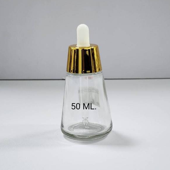 ขวดแก้วดรอปเปอร์ แพ็กเกจจิ้งเครื่องสำอาง clear glass dropper bottles 30ml / 50ml