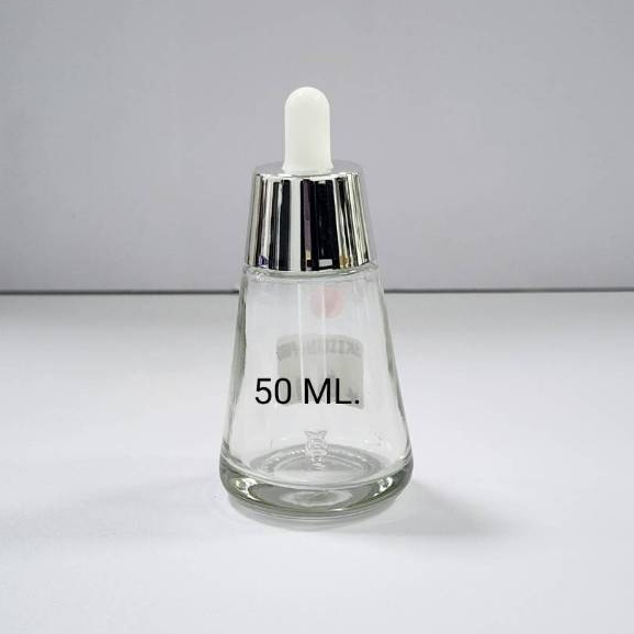 ขวดแก้วดรอปเปอร์ แพ็กเกจจิ้งเครื่องสำอาง clear glass dropper bottles 30ml / 50ml
