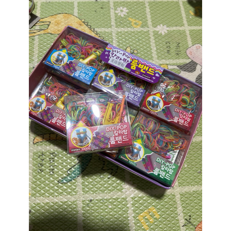 ยาง ถัก ครบเซ็ต สีผสม สำหรับถัก ทำกำไลข้อมือ ยางนุ่มดีครับ งานโล๊ะ ราคาถูก