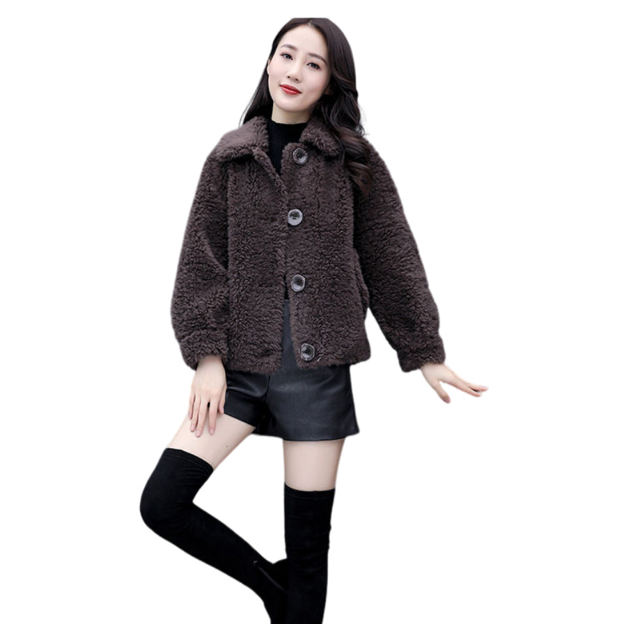 Ningfashion เสื้อคลุมกันหนาวเเขนยาวผู้หญิง ผ้าบุสำลีนุ่มนิ่ม รุ่น W9002