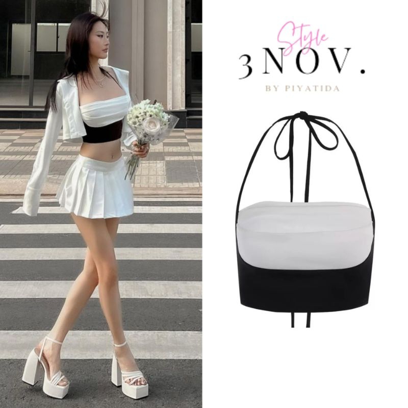 [3NOV] เสื้อครอปคล้องคอ #พร้อมส่งTH 🇹🇭