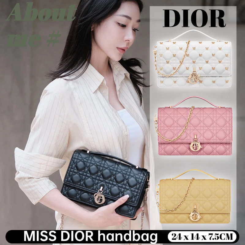 ดิออร์ 🌸DIOR MISS DIOR กระเป๋าถือ🌸 กระเป๋าสะพายข้างผู้หญิง