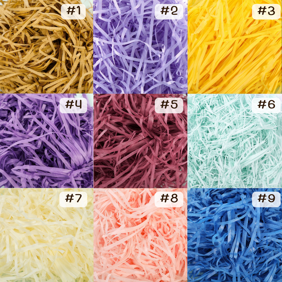 [5แถม1]กระดาษฝอย 20ก./50ก./100ก. กระดาษฝอยกันกระแทก กระดาษฝอยสีพาสเทล [E11] - 4