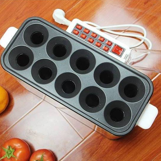 ม้วนไข่  อาหารเช้าZB-D735 เครื่องทําไข่ม้วน 10ช่อง ไฟฟ้าเครื่องทำไข่ม้วน🎯🎯 - รูปที่ 3