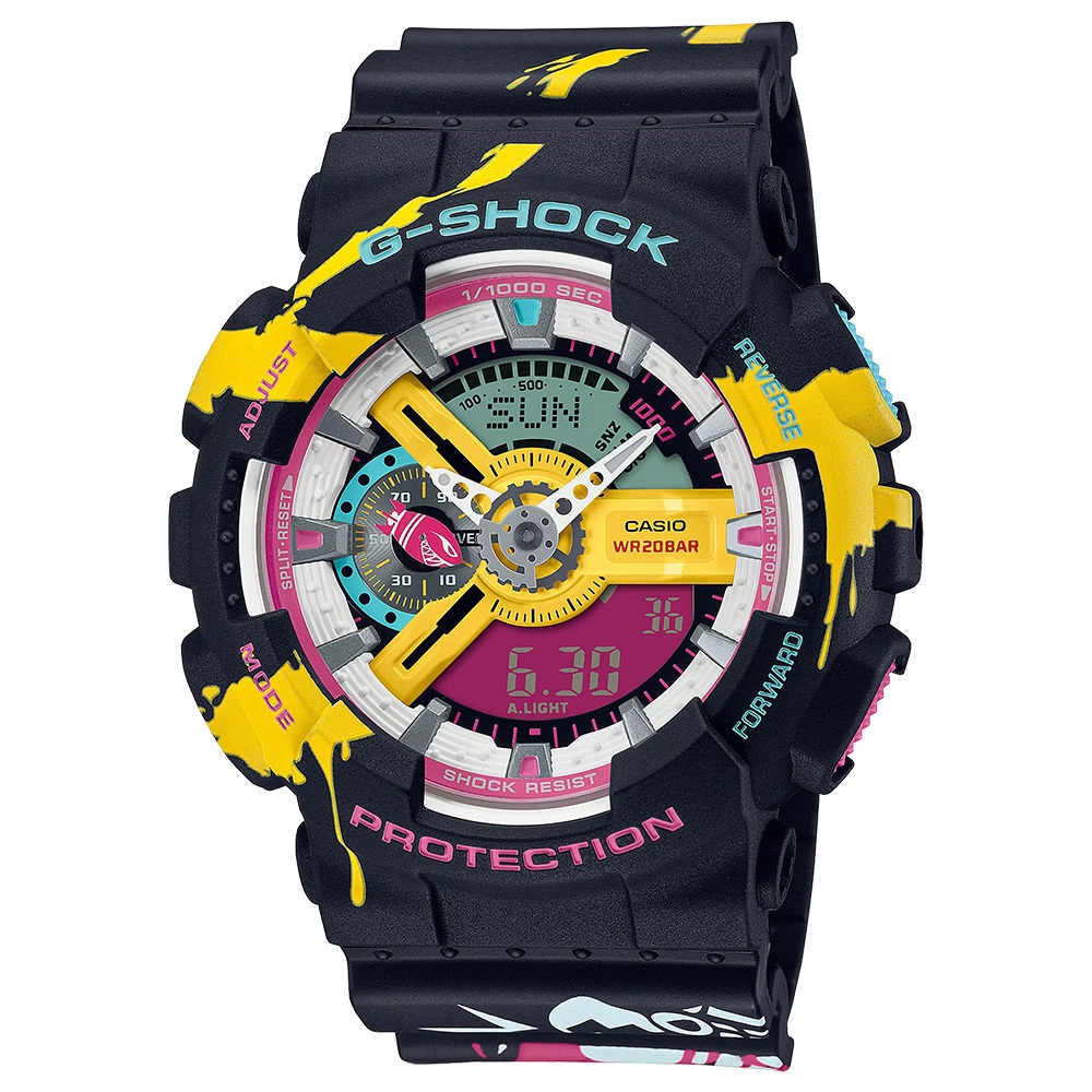 Casio G-Shock limited edition นาฬิกาข้อมือผู้ชาย สายเรซิน รุ่น GA-110,GA-110LL,GA-110LL-1A