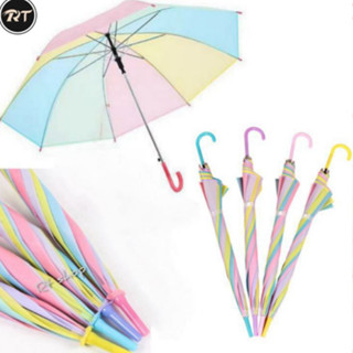 ร่มสีรุ้งกันแดดกันฝนคละสี504