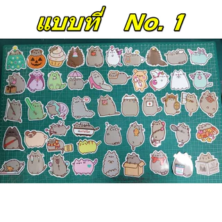 50 แผ่น สติ๊กเกอร์การ์ตูนรูปแมว สติ๊กเกอร์กันน้ำ ติดกระเป๋าเดินทาง ติดโทรศัพท์มือถือ สินค้าพร้อมส่ง