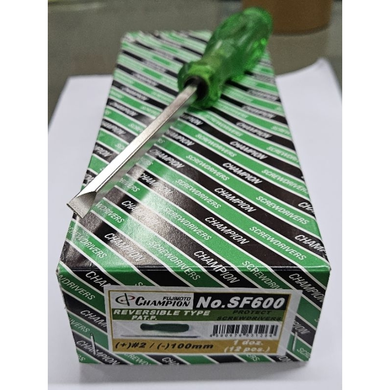 CHAMPION​ SF-600​ ไขควงสลับ​ 4" แกนขาว​ แฉกแบน​ ของแท้​ ไขควงสลับแชมเปี้ยน CH-2001002 SF600 ไขควงแชมเปี้ยน