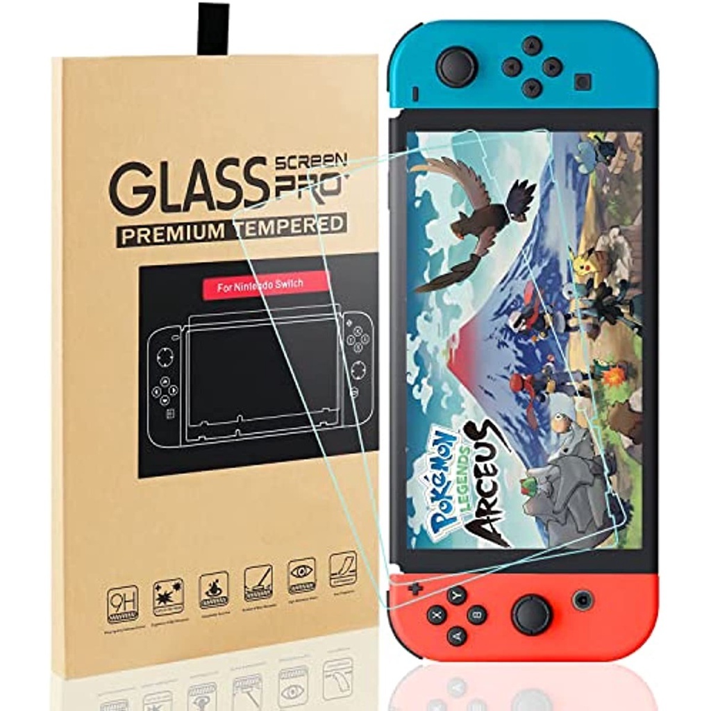 2 ชิ้นพรีเมี่ยม HD กระจกนิรภัยป้องกันหน้าจอสำหรับ Nintendo Switch OLED / สวิตช์ V2 / สวิตช์ Lite หน้าจอ