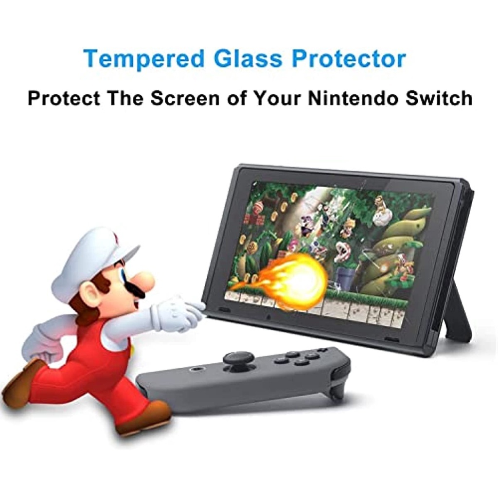 2 ชิ้นพรีเมี่ยม HD กระจกนิรภัยป้องกันหน้าจอสำหรับ Nintendo Switch OLED / สวิตช์ V2 / สวิตช์ Lite หน้าจอ