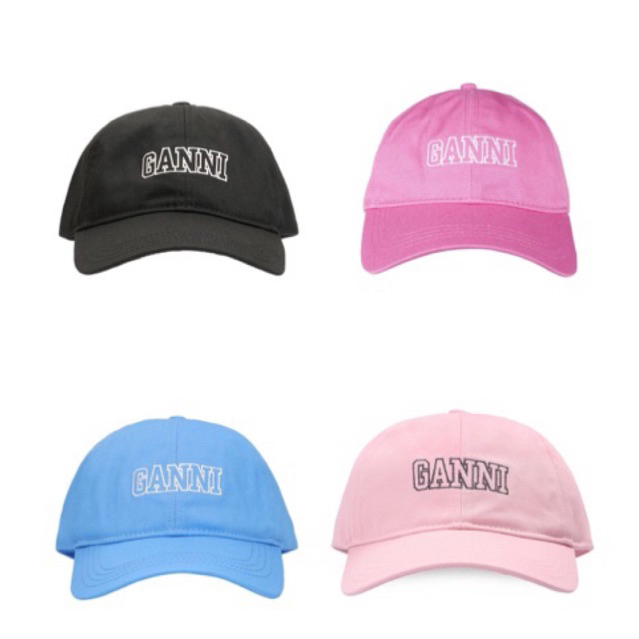 (พร้อมส่งค่ะ!) Ganni Logo cap