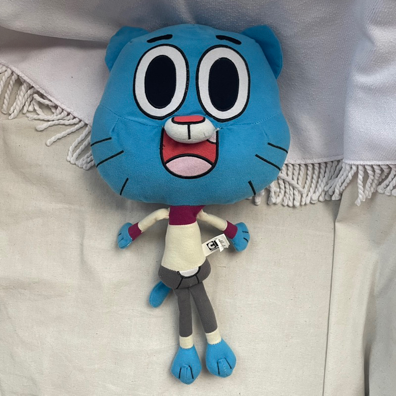 ตุ๊กตาแมว gumball ป้าย Cartoon Network✨มือสองสภาพดี🤍แท้