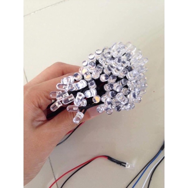 ดวงไฟ LED 5 มิล พร้อมสายไฟดำแดง มีไฟ 12v และ 24v (จำนวน 50 ดวง) - รูปที่ 4