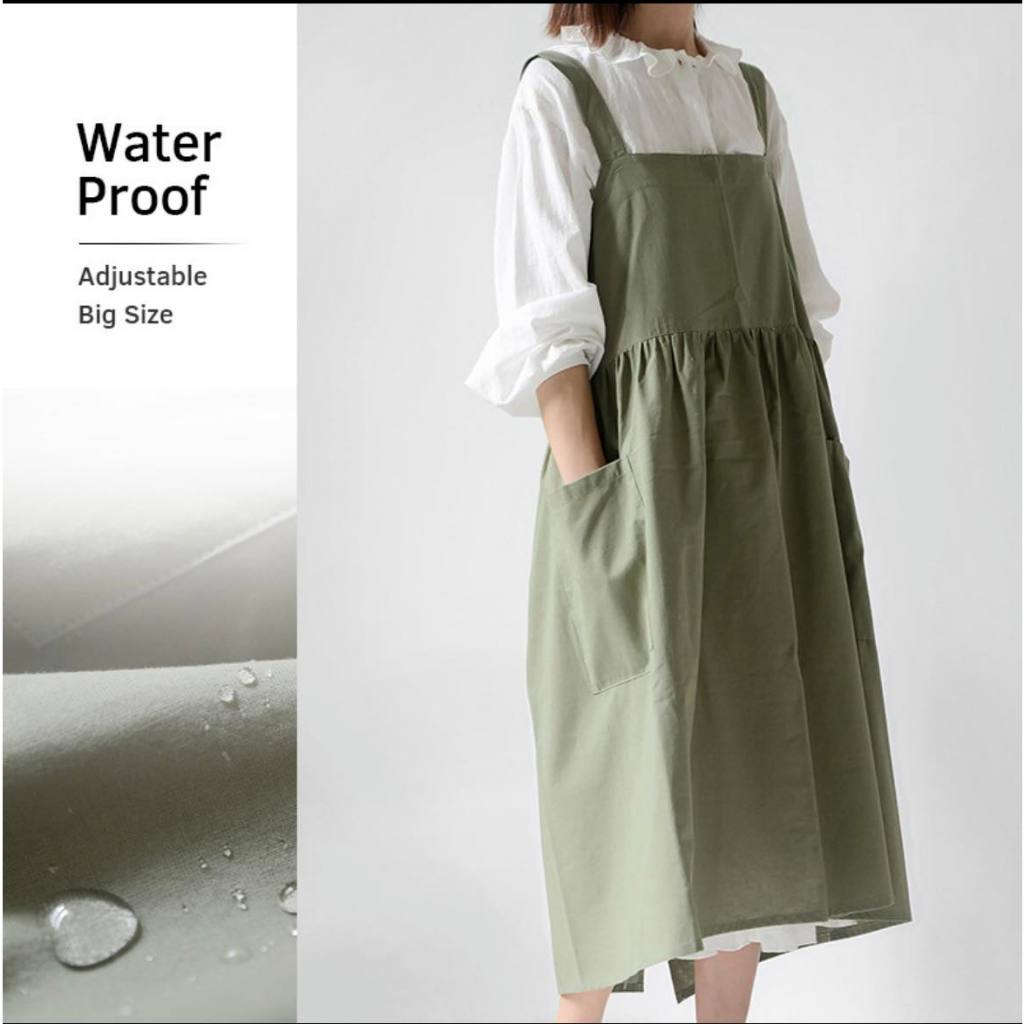 ผ้ากันเปื้อน Apron กันเปื้อนสไตล์ญี่ปุ่นเกรดพรีเมี่ยมใส่กันเปื้อนใส่เที่ยวได้ ของแท้พร้อมส่งในไทย