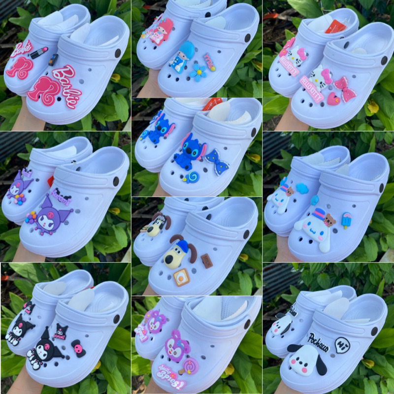 🔥พร้อมส่ง🔥 (แนะนำลดลง 1 size) รองเท้าแตะหัวโต แฟชั่น ติดการ์ตูนน่ารักๆ สูง 3 ซม. น้ำหนักเบา ใส่สบาย แบบที่ 21-30