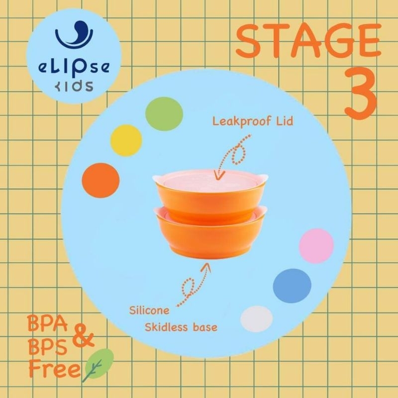 eLipse kids ถ้วย (แพ็คคู่) ถ้วยหัดตักสำหรับเด็กและผู้สูงอายุจากสิงคโปร์