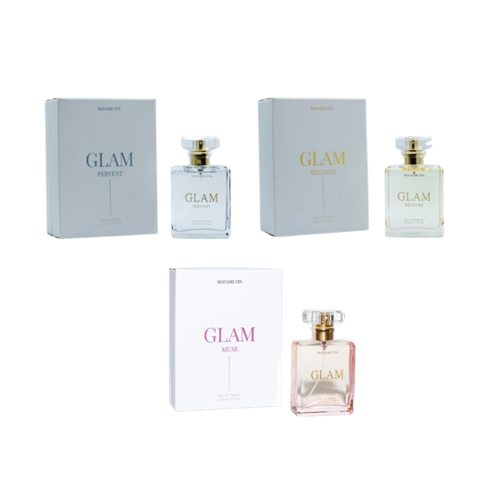 GLAM✨ น้ำหอมมาดามฟิน อั้ม พัชราภา GLAM 50 ml.มีให้เลือก 3 กลิ่น