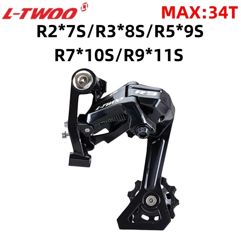 Ltwoo R2/R3/R5/R7/R9 ตัวเปลี่ยนเกียร์หลัง Derailleur Rd จักรยานเสือหมอบ 7/8/9/10/11สปีด สูงสุด34ฟัน 